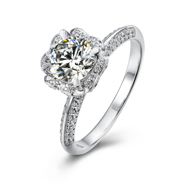 Engagement Wedding Ring Hot Selling Silver Sets 925 Jewelry  Rings